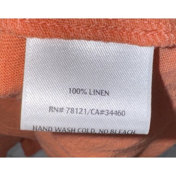 NWT EILEEN FISHER Women’s Orange Linen Jersey Slouchy Tunic Top Large $138.00 - Picture 6 of 8
